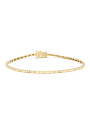 Yellow gold bracelet, 0.04 ct diamond, ensemble