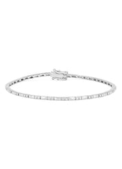 Witgouden armband, 0.32 ct diamant, Ensemble