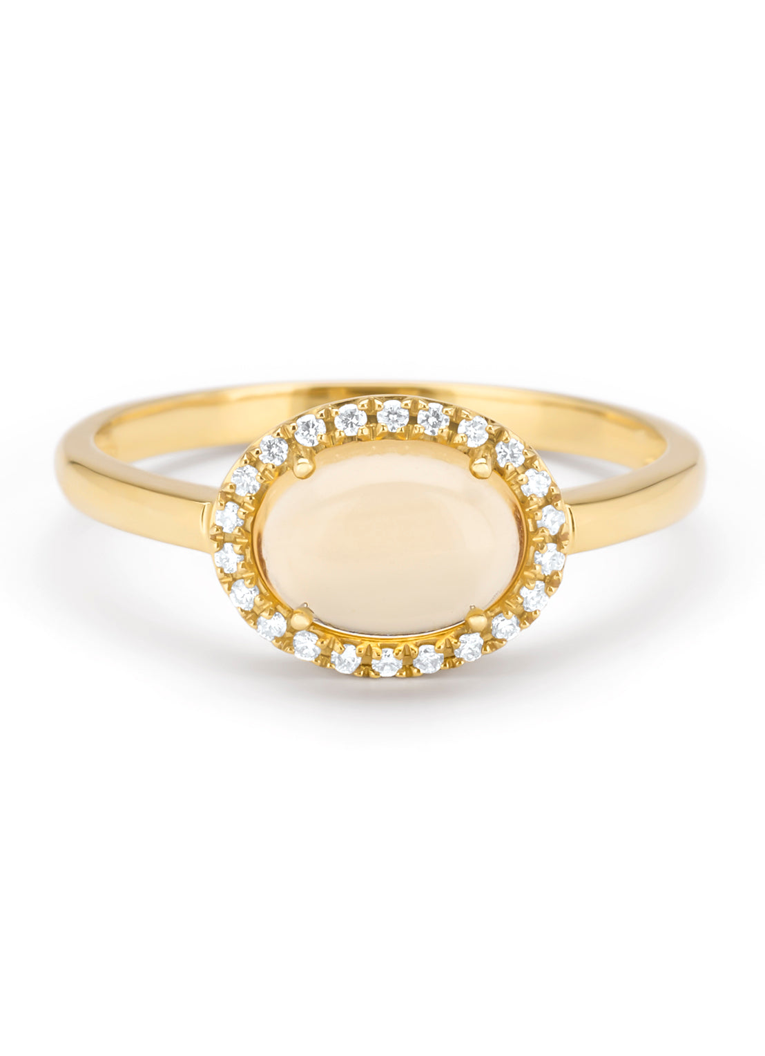 Geelgouden ring, 1.23 ct citrien, Little Drops