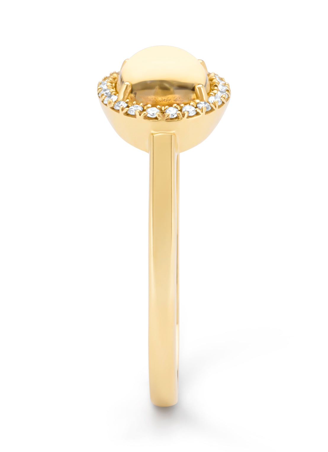 Geelgouden ring, 1.23 ct citrien, Little Drops