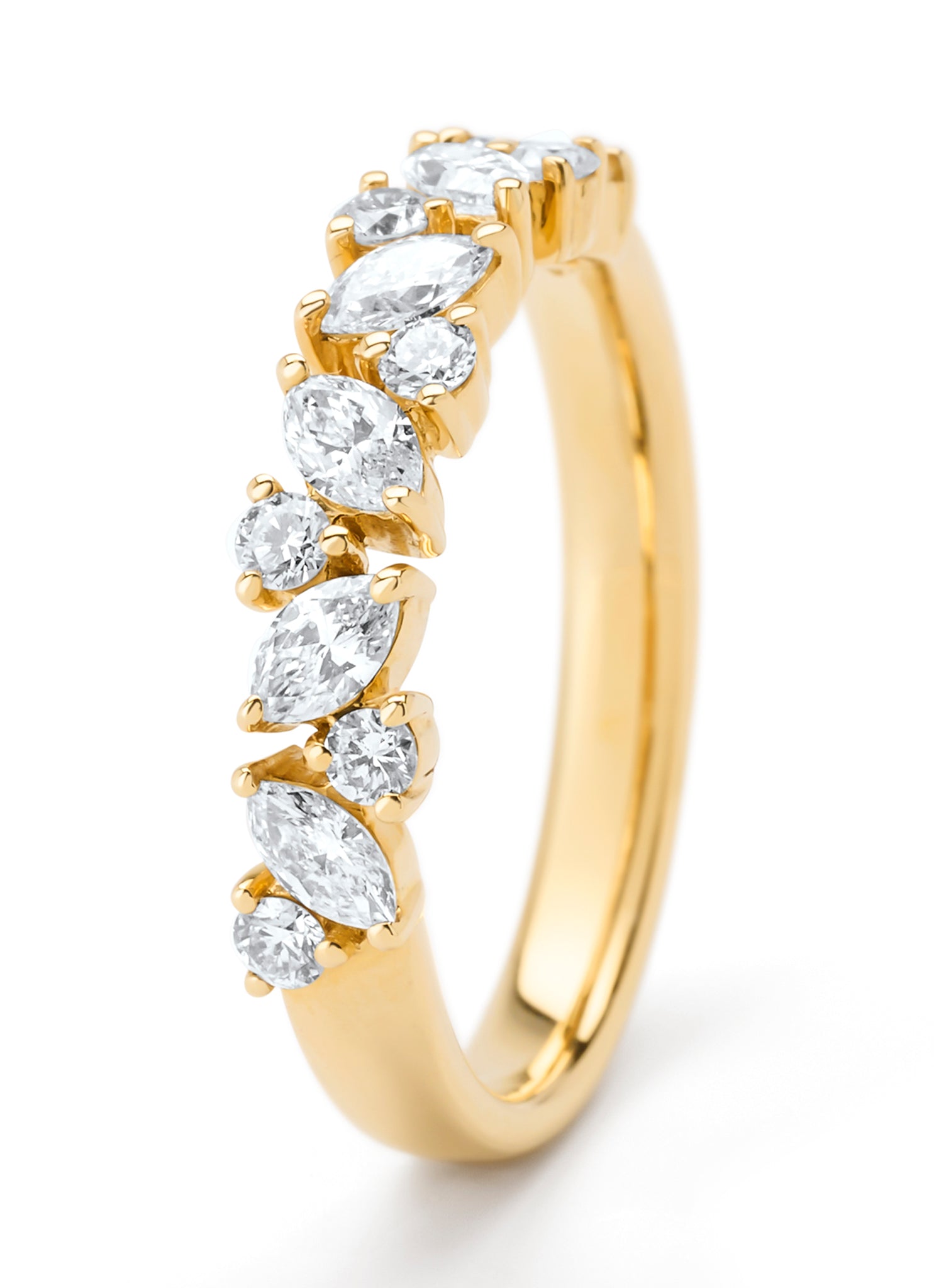 Geelgouden ring, 0.67 ct diamant, Petite Romance