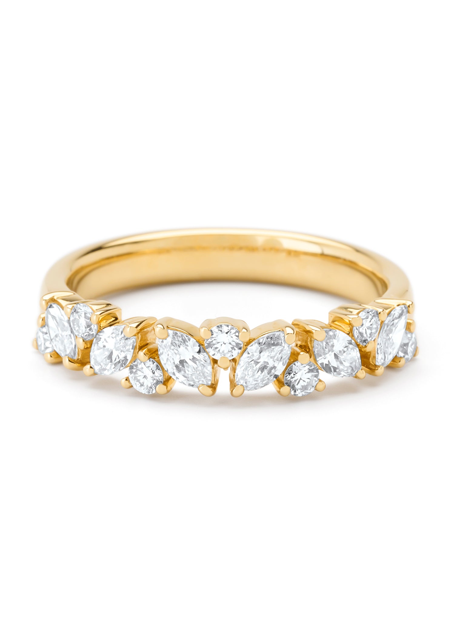 Geelgouden ring, 0.67 ct diamant, Petite Romance
