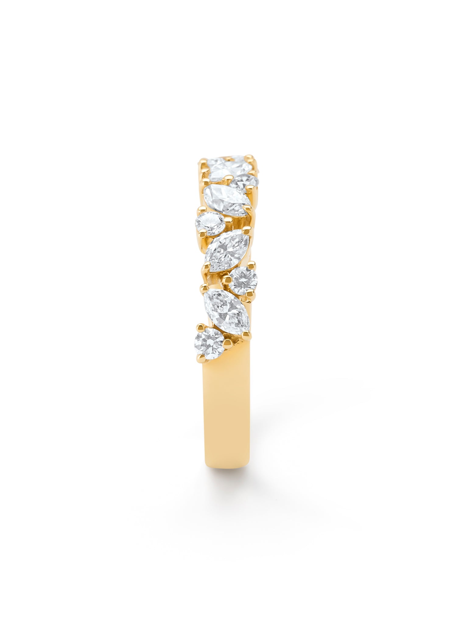 Geelgouden ring, 0.67 ct diamant, Petite Romance