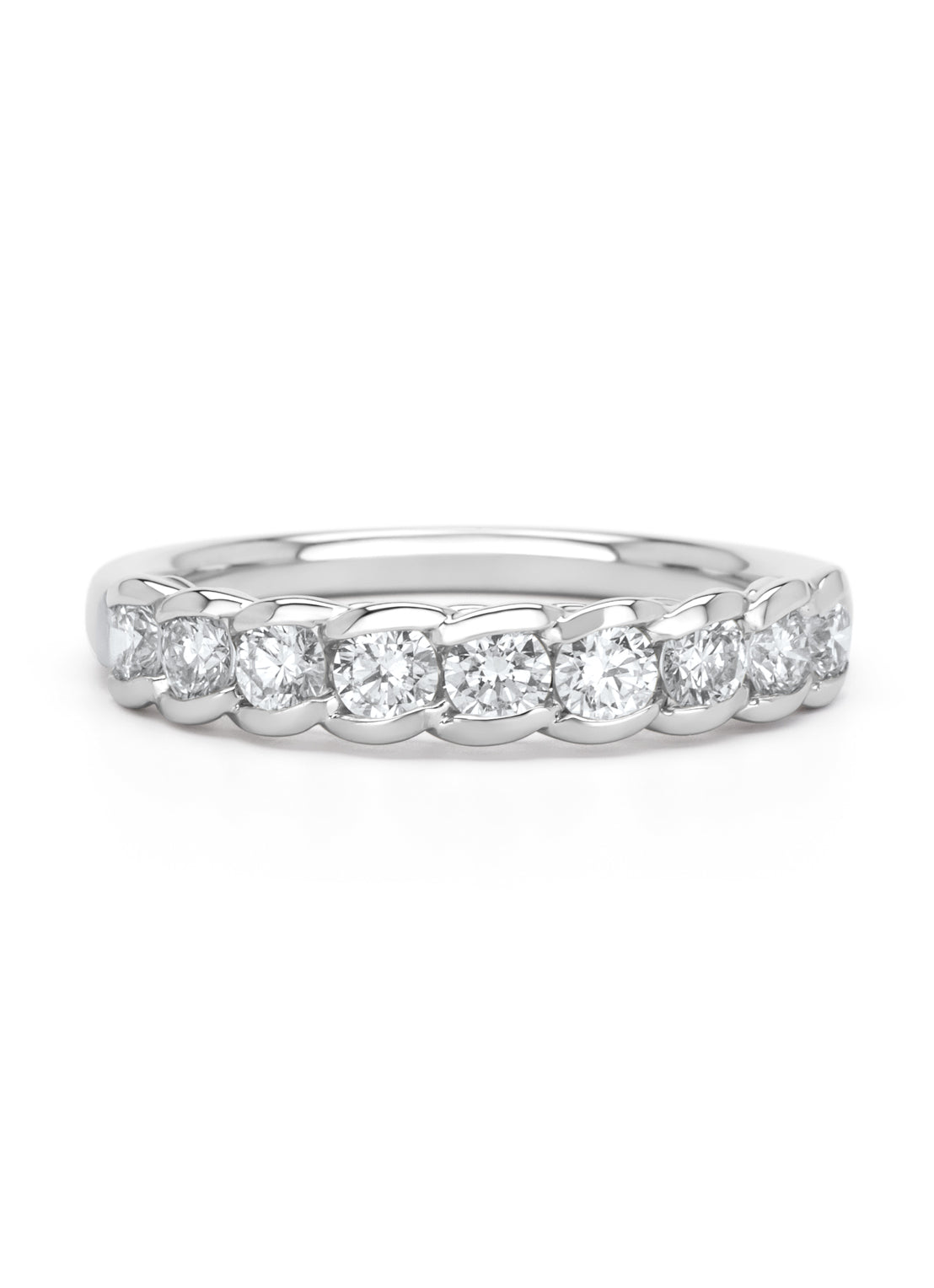Witgouden ring, 0.76 ct diamant, Alliance