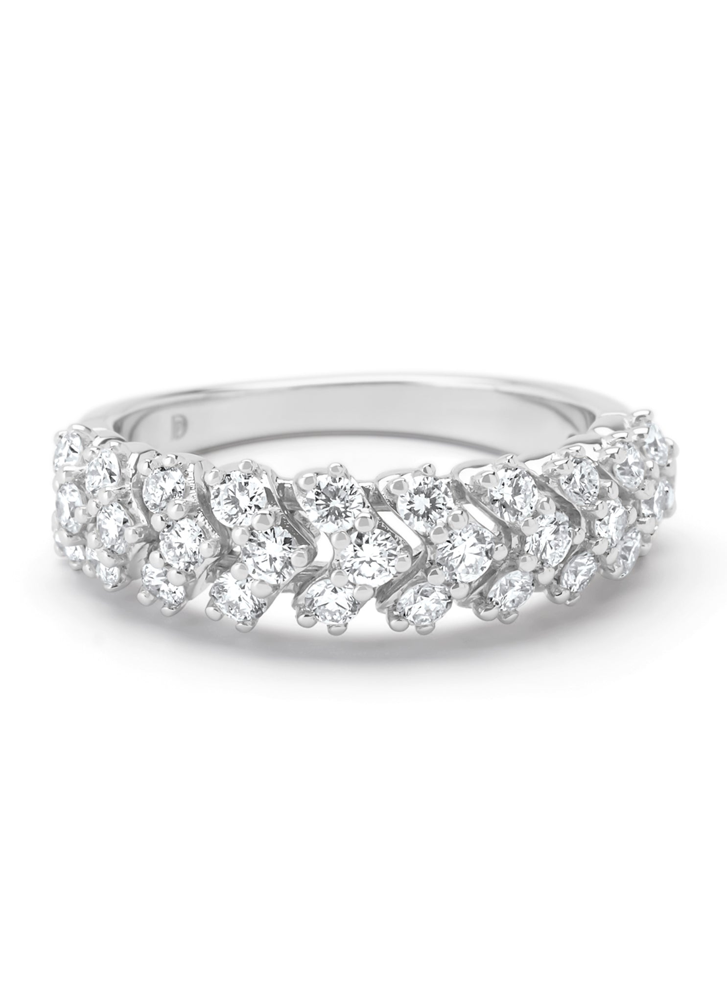 Witgouden ring, 0.88 ct diamant, Gallery