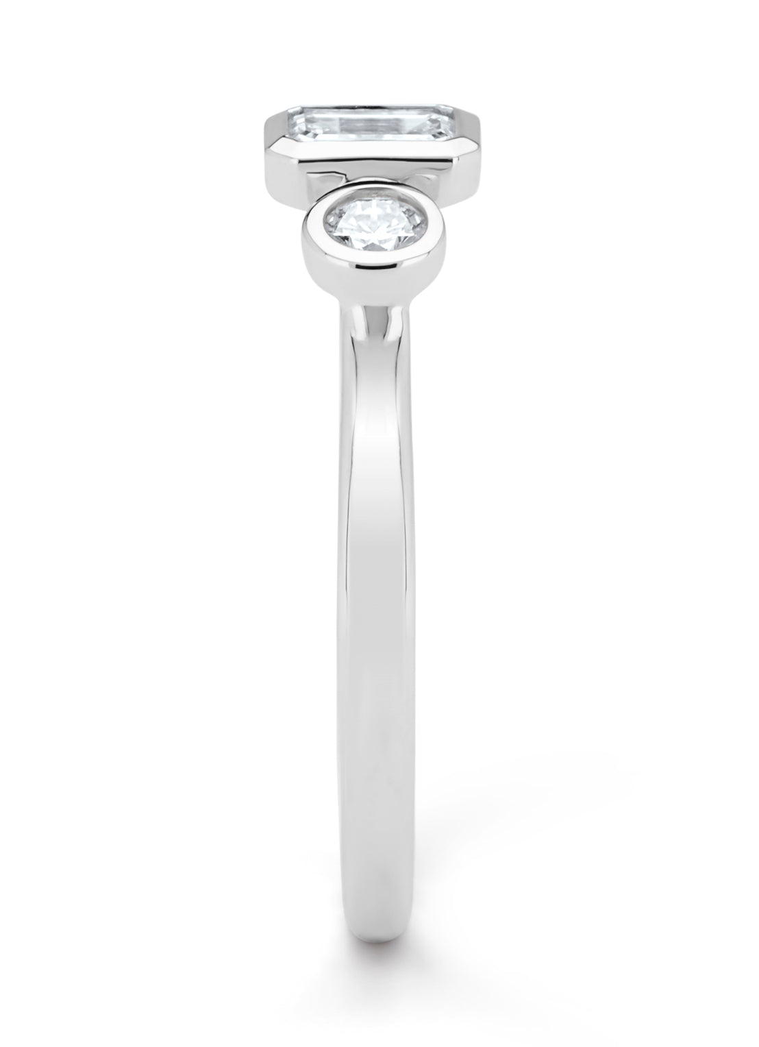 Witgouden ring, 0.62 ct diamant, Gallery