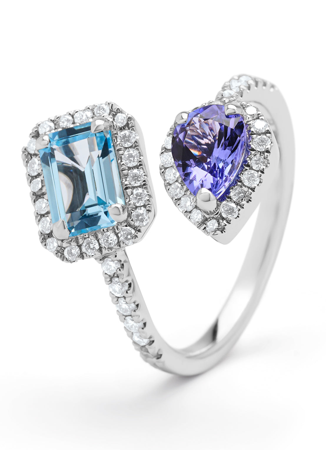 White gold ring, 0.63 ct tanzanite, Gallery