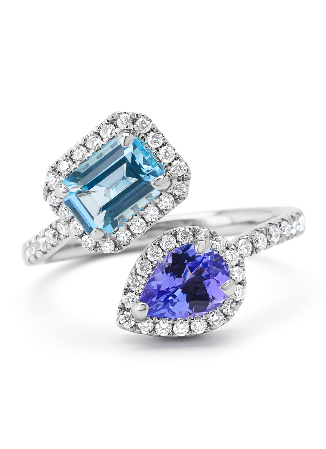 White gold ring, 0.63 ct tanzanite, Gallery