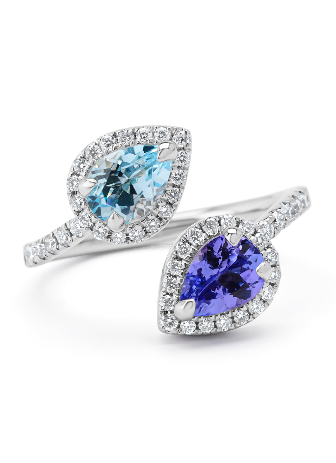 White gold ring, 0.70 ct tanzanite, Gallery