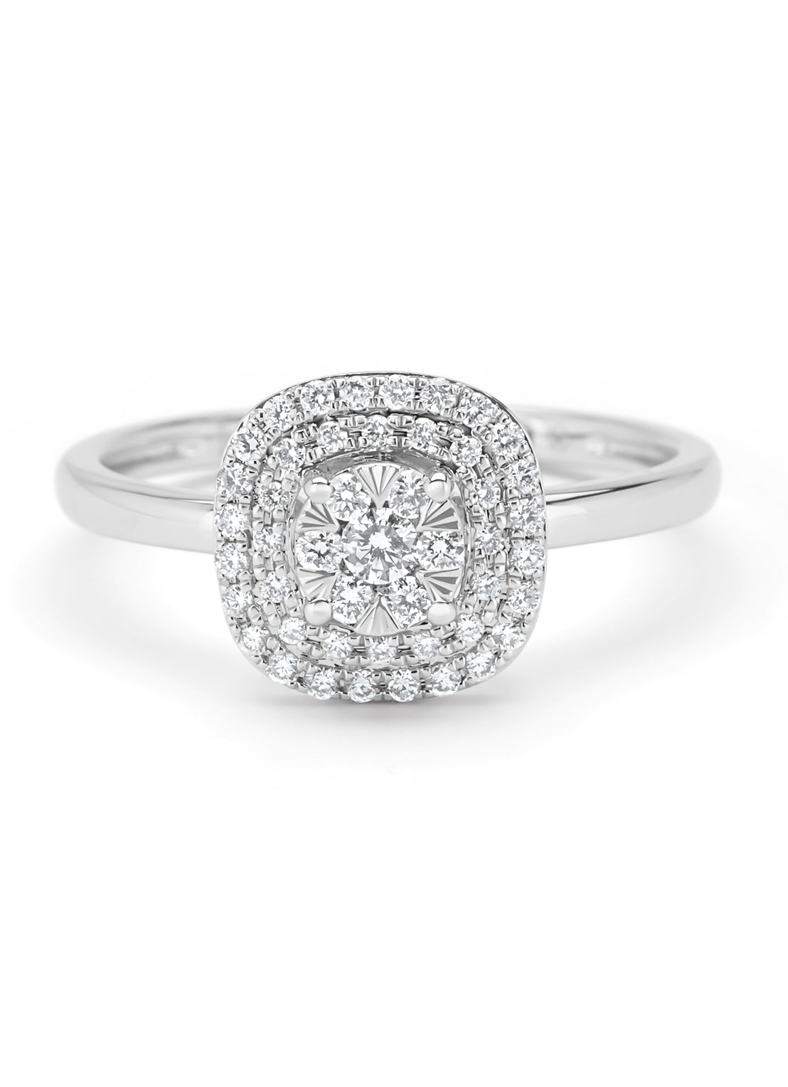 Witgouden ring, 0.31 ct diamant, Enchanted
