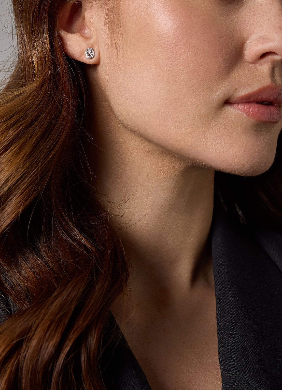 Witgouden oorsieraden, 0.36 ct diamant, Petite Romance