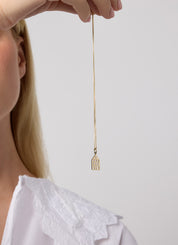 Yellow gold pendant, 0.04 ct diamond, Dutch Icons