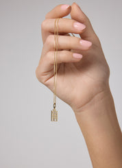 Geelgouden hanger, 0.02 ct diamant, Dutch icons