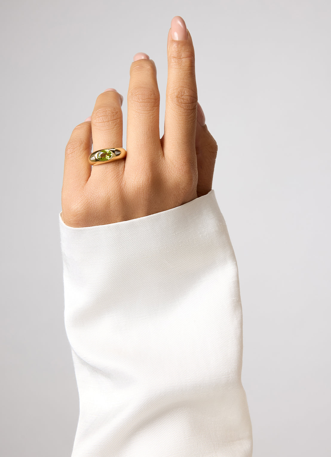 Geelgouden ring, 1.27 ct peridoot, BOLD