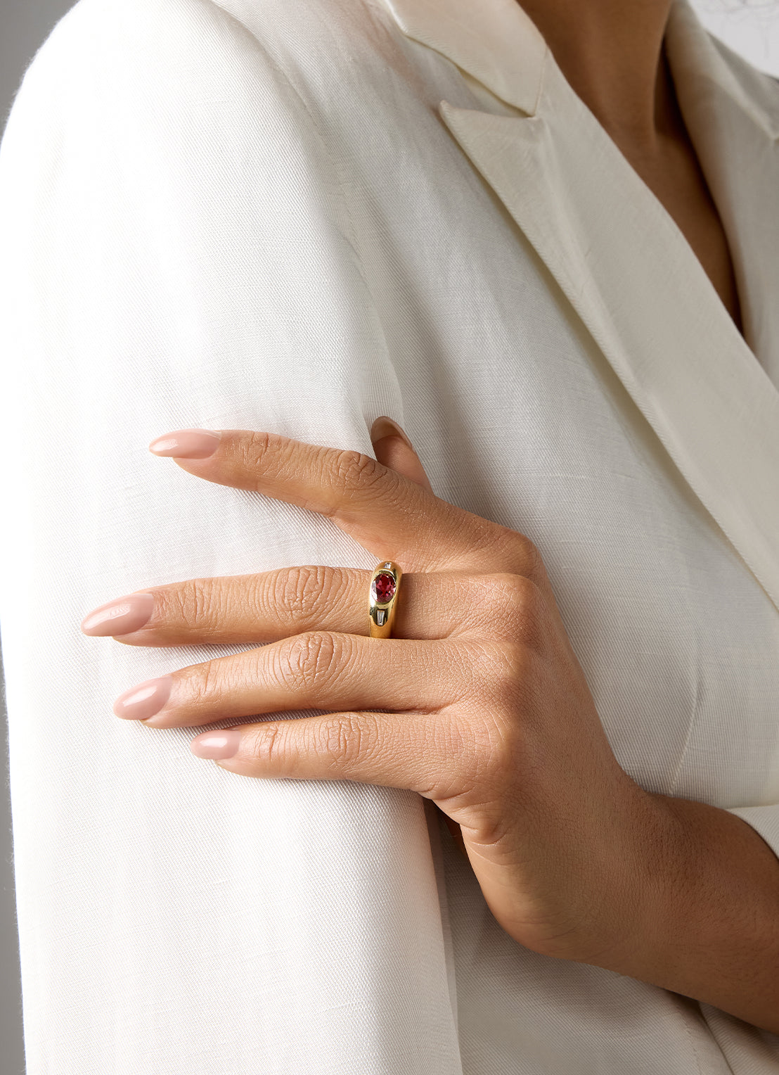 Geelgouden ring, 1.19 ct toermalijn, BOLD