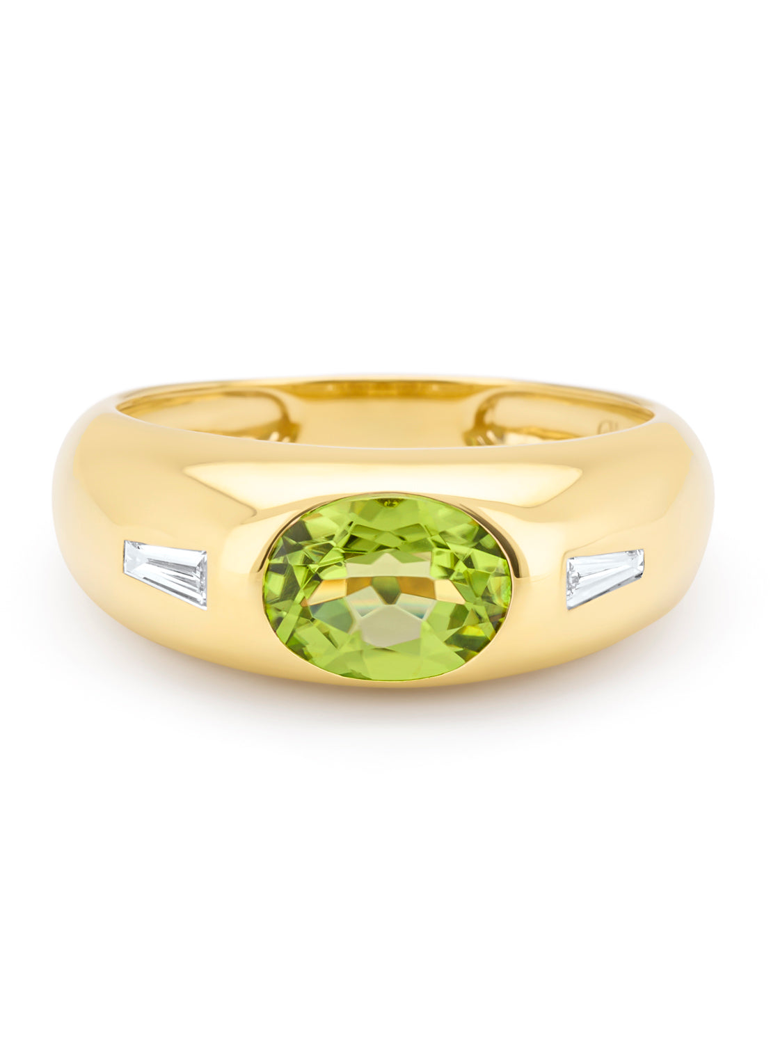 Geelgouden ring, 1.27 ct peridoot, BOLD
