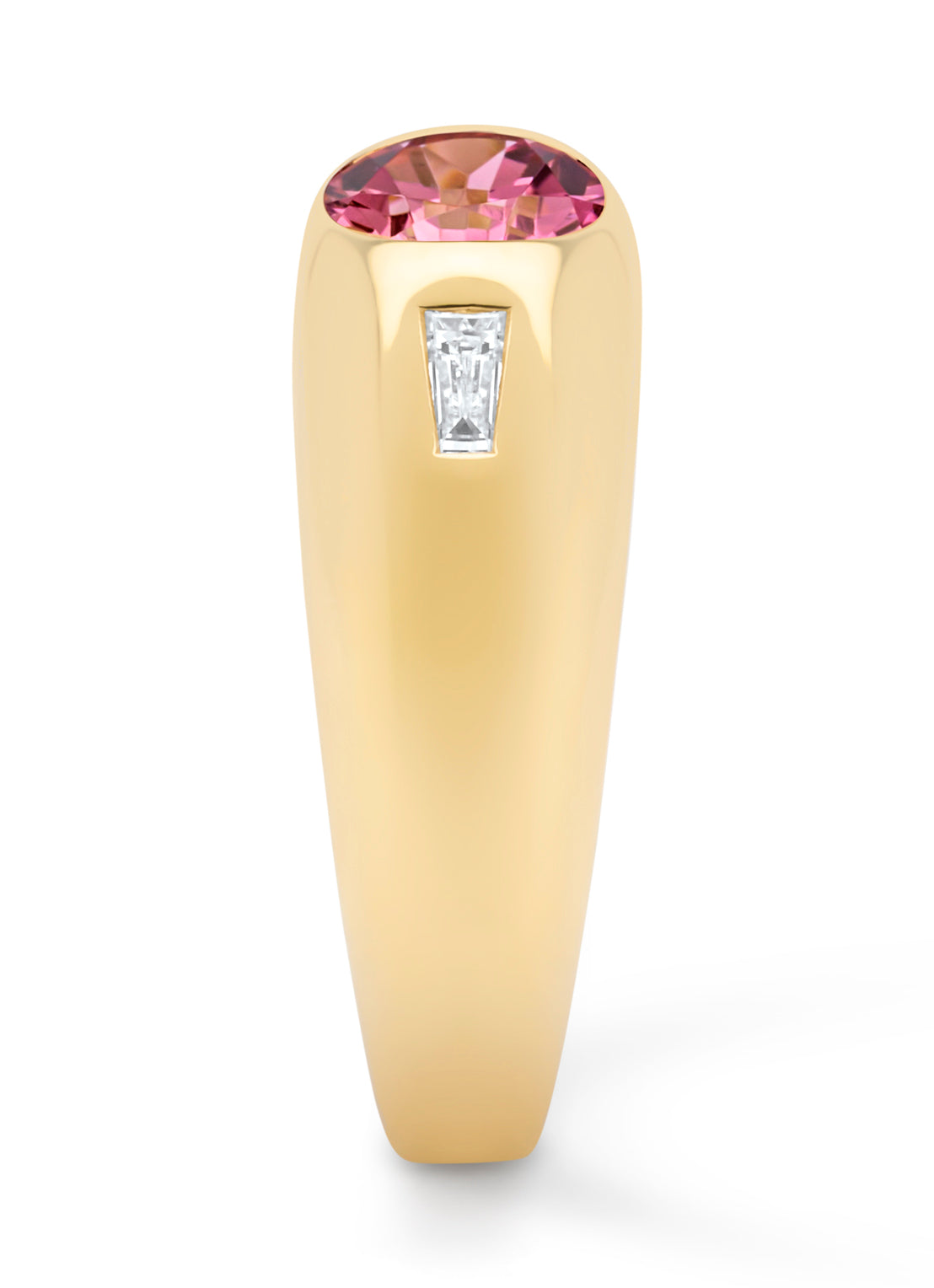 Geelgouden ring, 1.19 ct toermalijn, BOLD