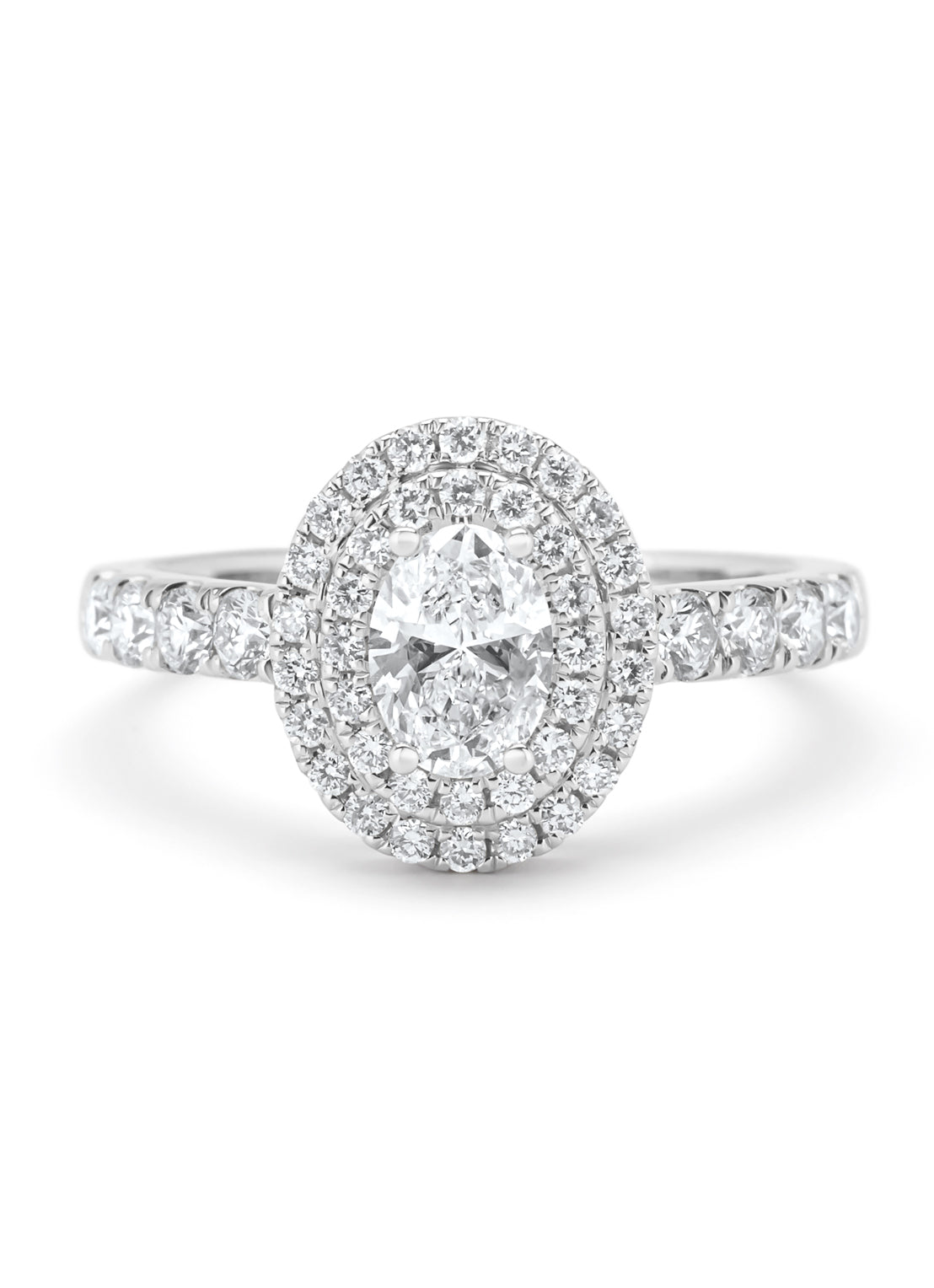 Witgouden ring, 1.13 ct diamant, Gallery