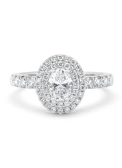 Witgouden ring, 1.13 ct diamant, Gallery