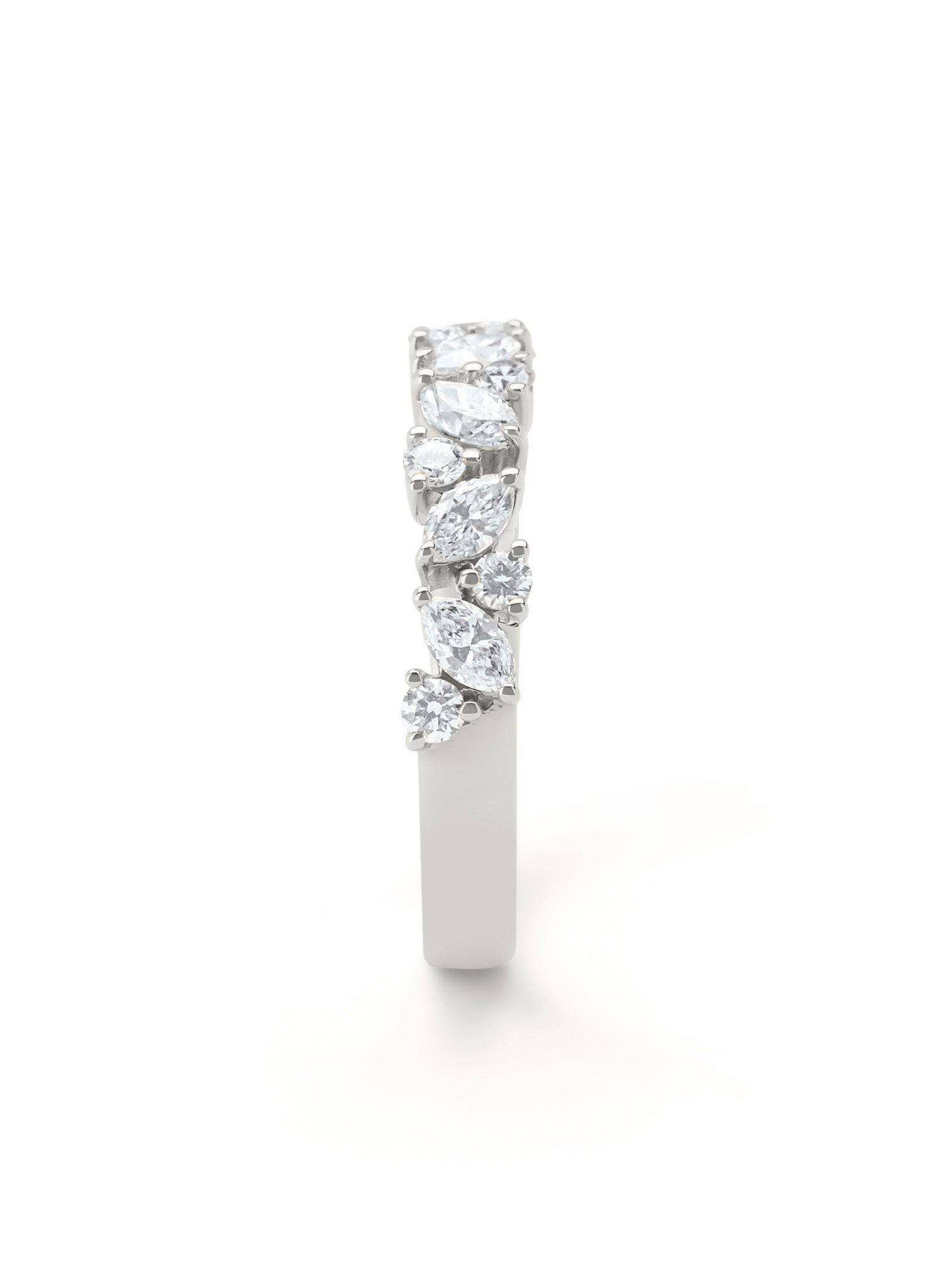 Witgouden ring, 0.67 ct diamant, Petite Romance