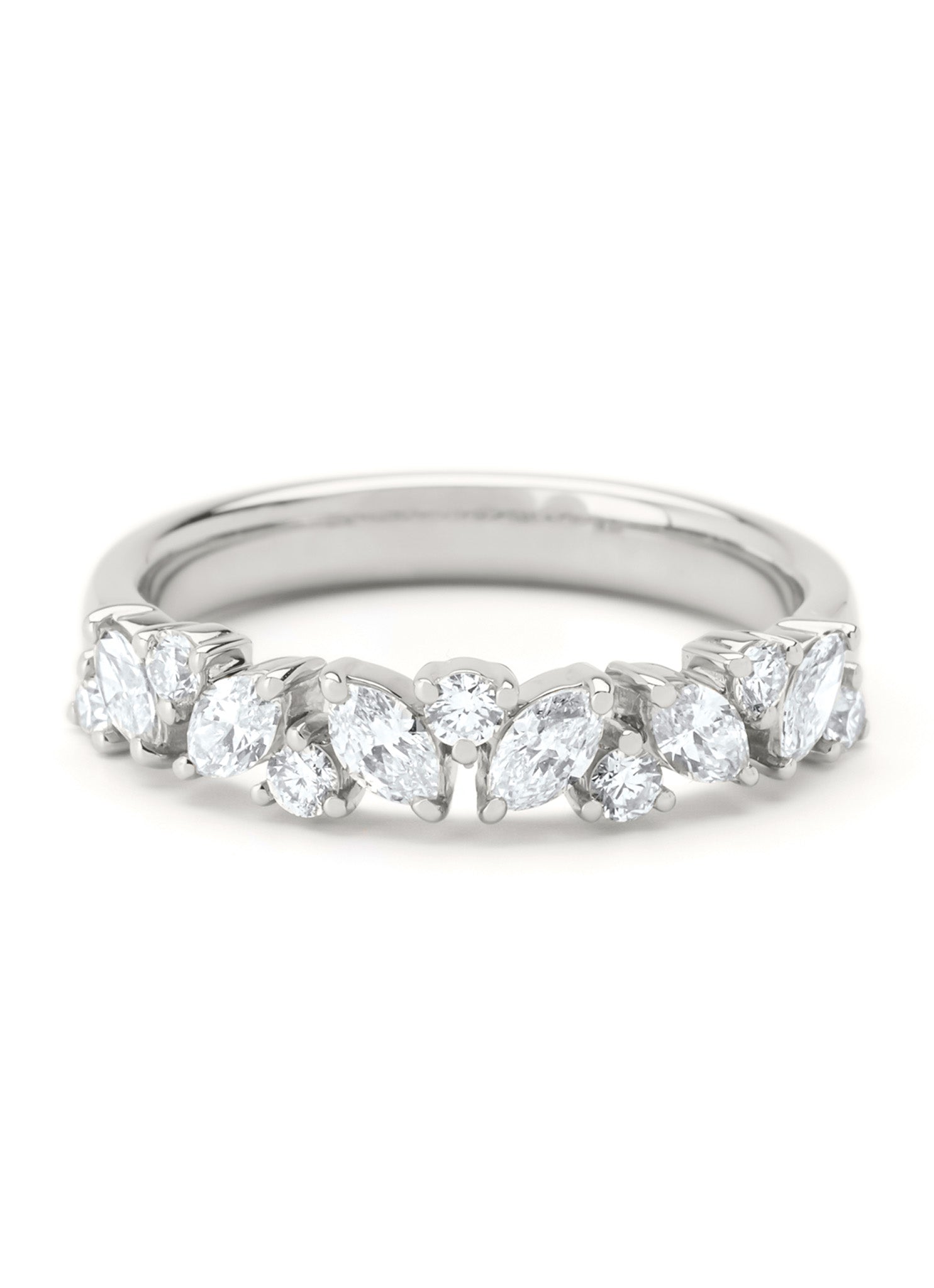 Witgouden ring, 0.67 ct diamant, Petite Romance