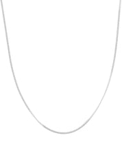 Witgouden gourmet lengtecollier Timeless Treasures 45 cm