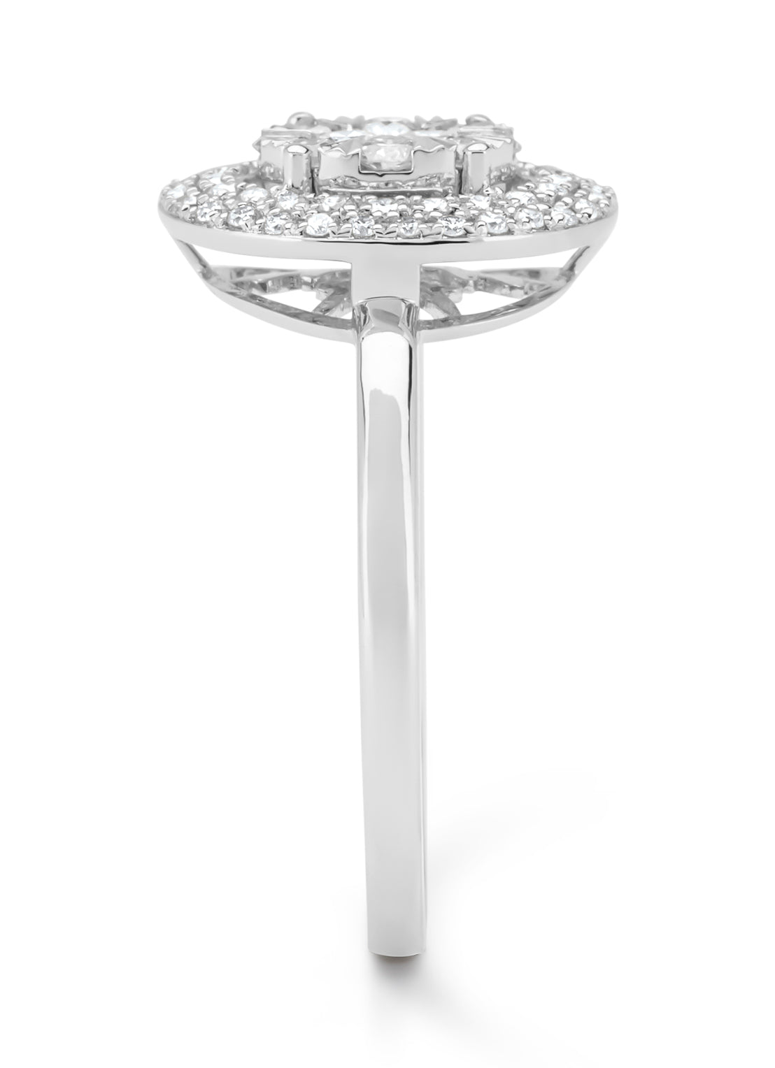 Witgouden ring, 0.42 ct diamant, Enchanted
