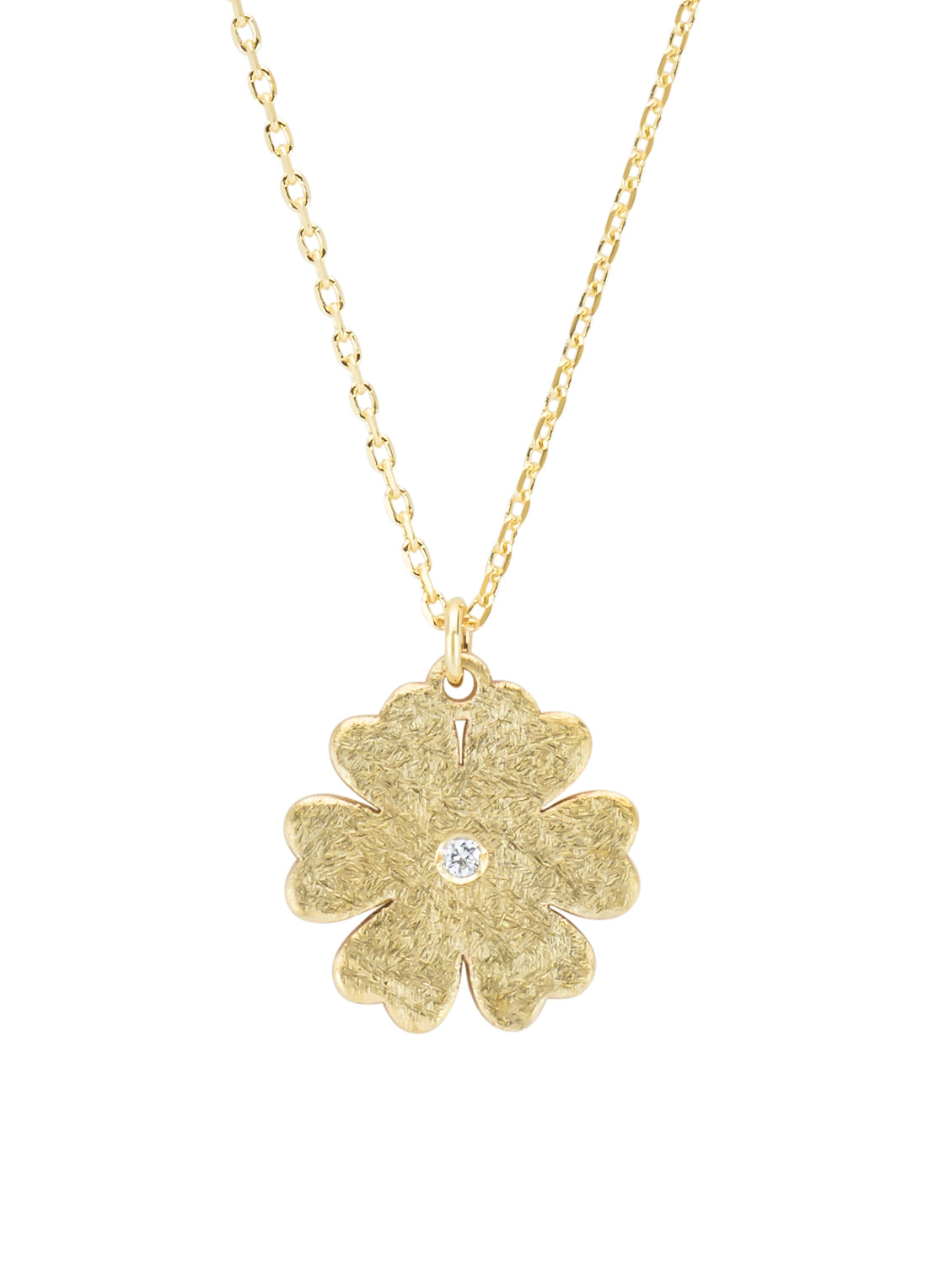 Geelgouden collier Marigold