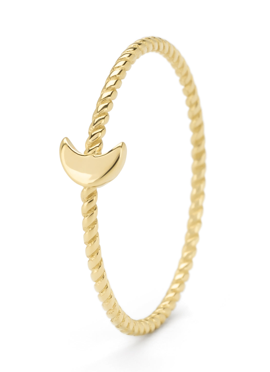 Yellow gold ring marigold