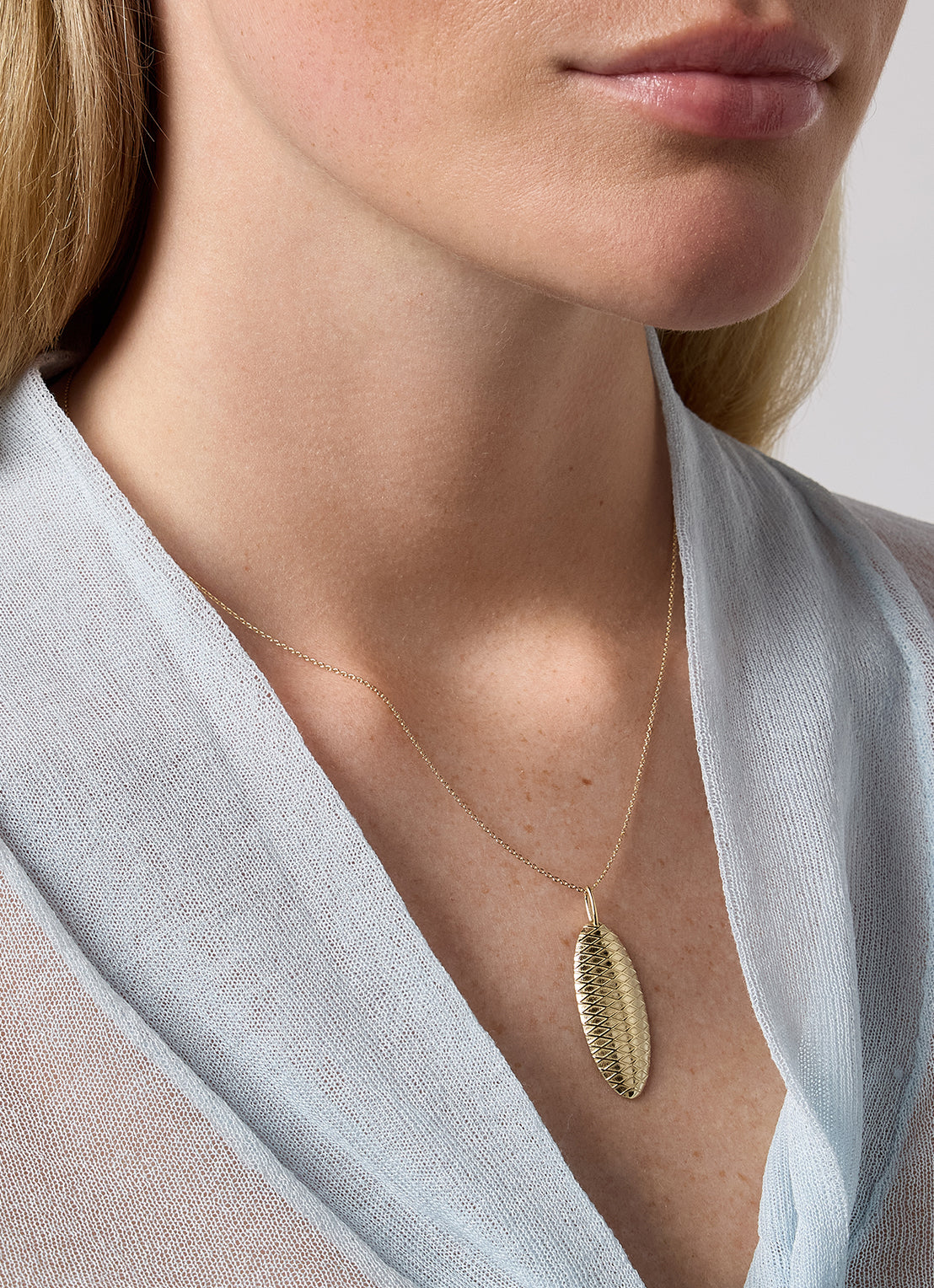 Geelgouden collier Marigold