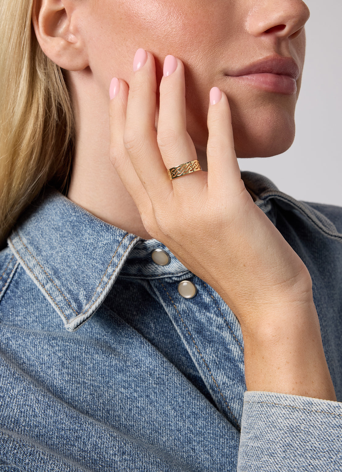 Geelgouden ring Marigold