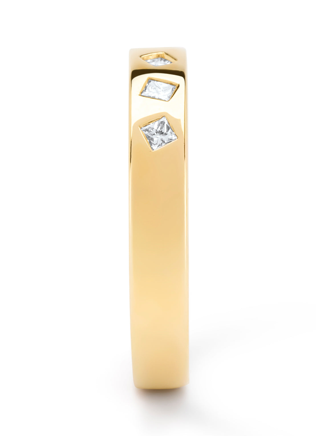 Geelgouden ring, 0.20 ct diamant, Wedding