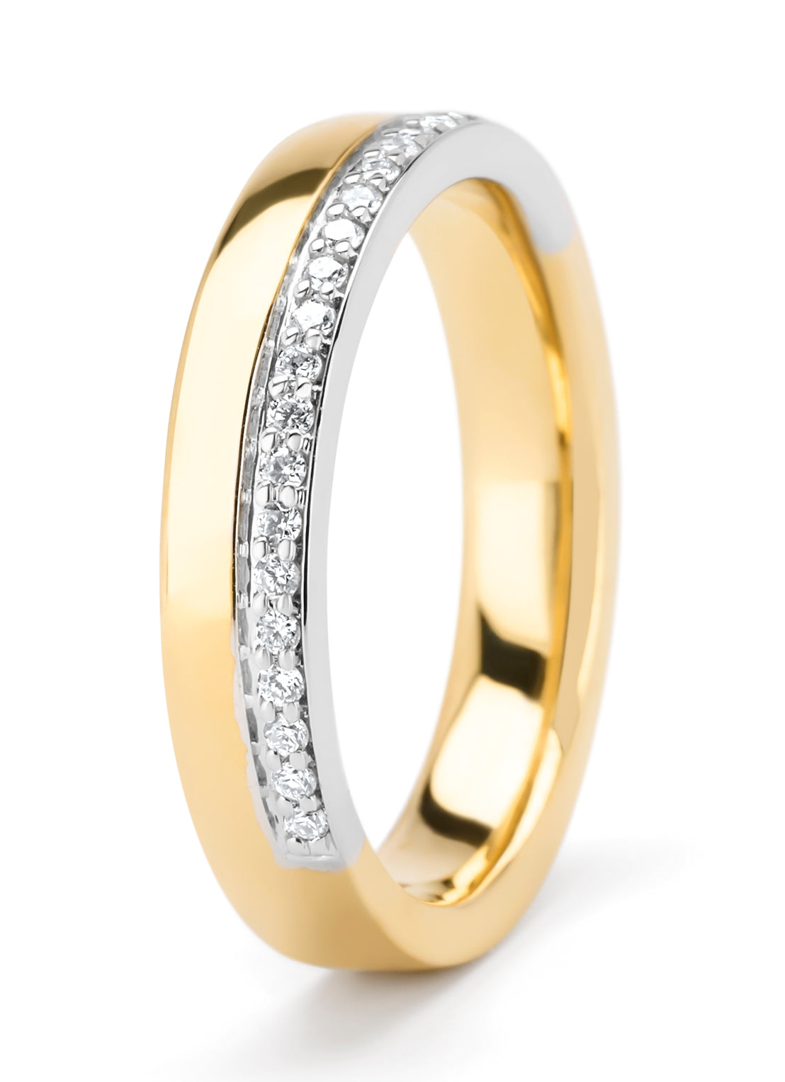 Gouden ring, 0.14 ct diamant, Wedding