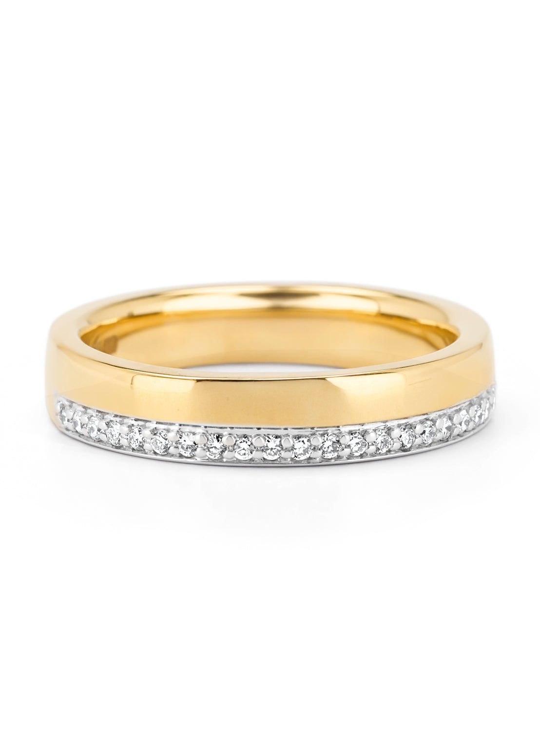 Gouden ring, 0.14 ct diamant, Wedding