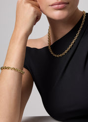 Geelgouden armband Timeless Treasures 18 cm