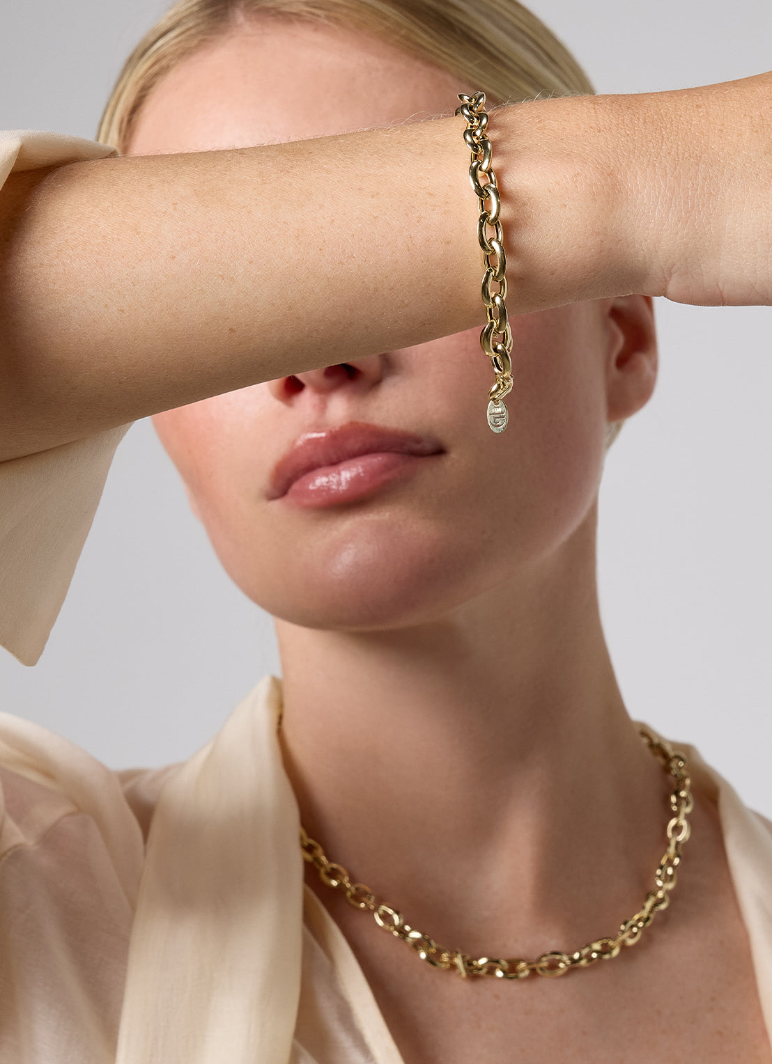 Yellow gold Necklace Timeless Treasures 45 cm