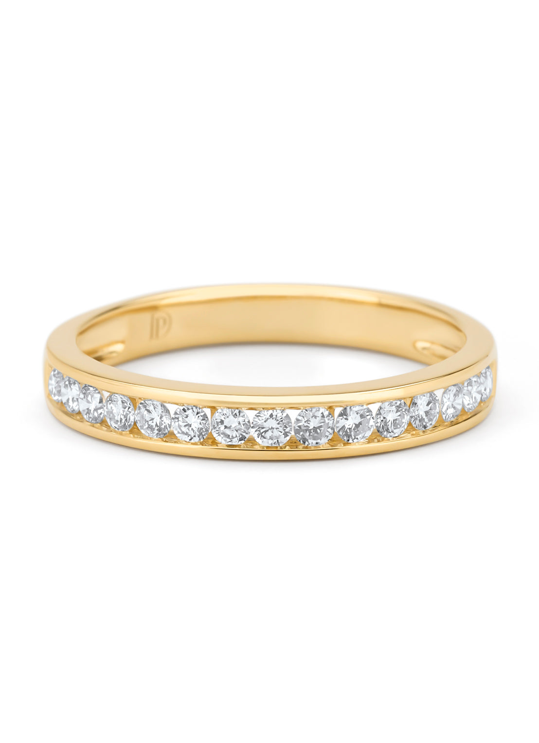 Geelgouden ring, 0.35 ct diamant, Alliance