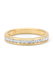 Geelgouden ring, 0.35 ct diamant, Alliance