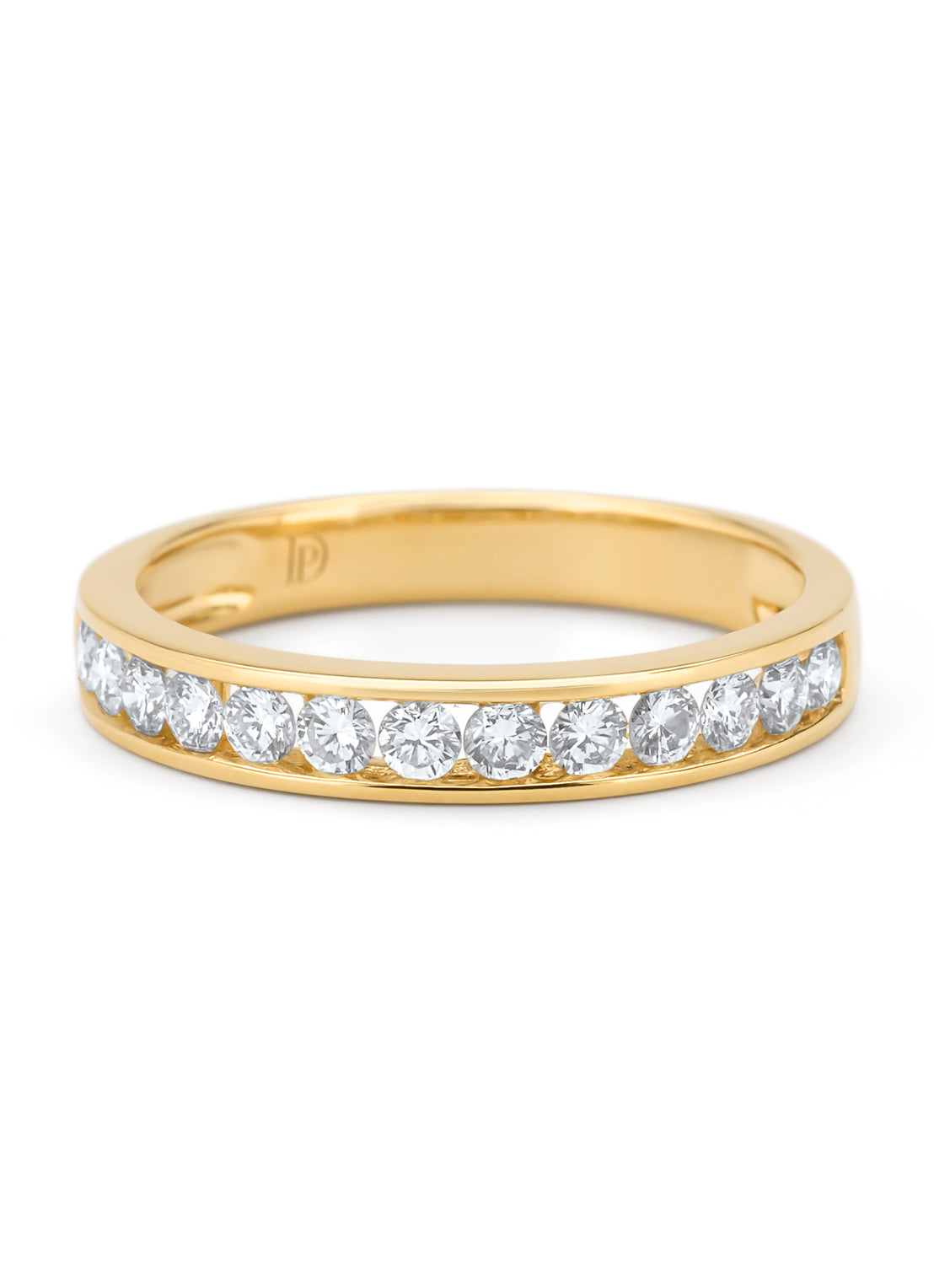 Geelgouden ring, 0.50 ct diamant, Alliance