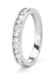 Witgouden ring, 0.50 ct diamant, Alliance