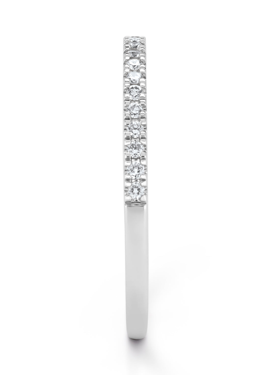 Witgouden ring, 0.14 ct diamant, Perfect Match