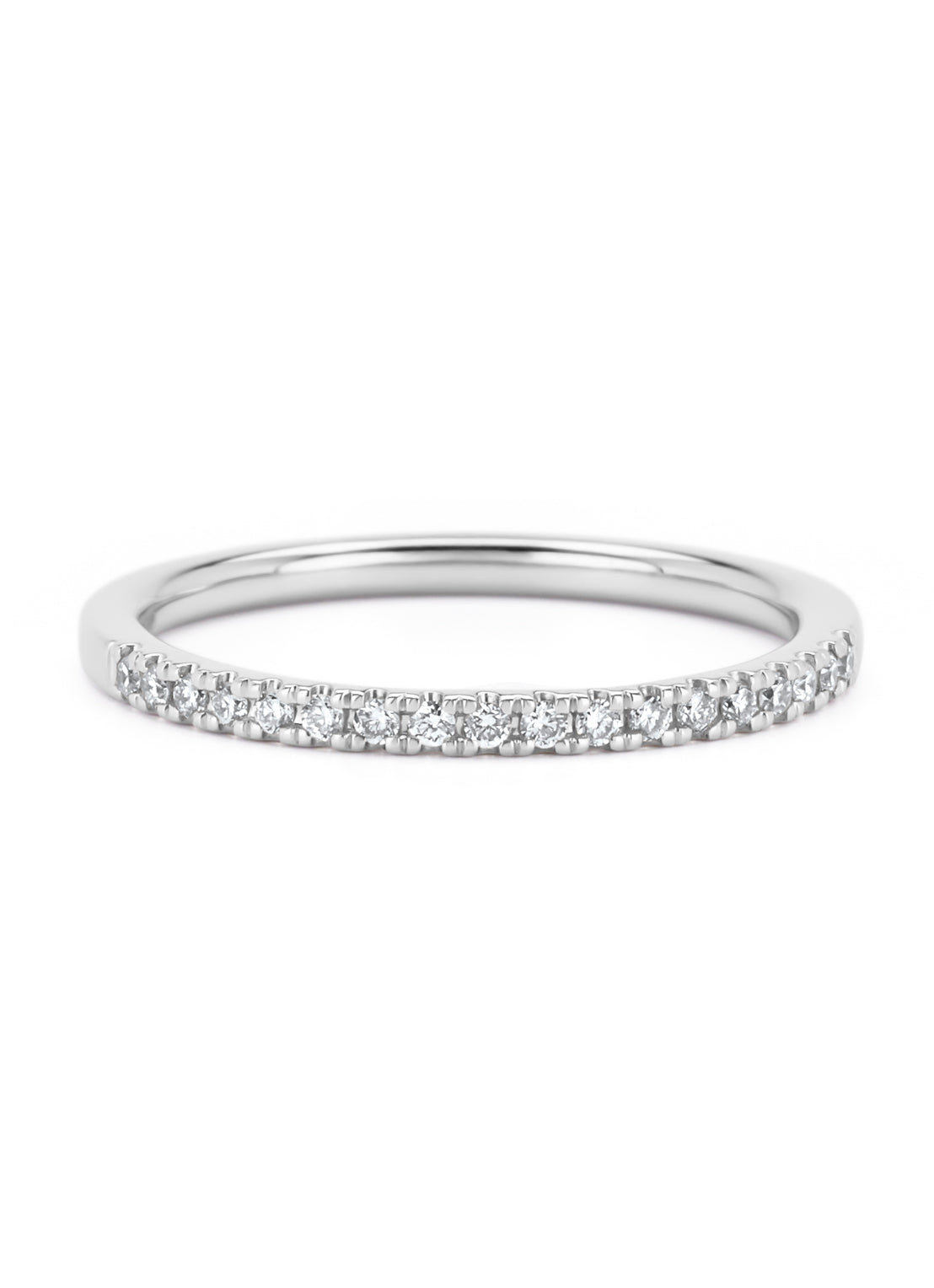 Witgouden ring, 0.14 ct diamant, Perfect Match
