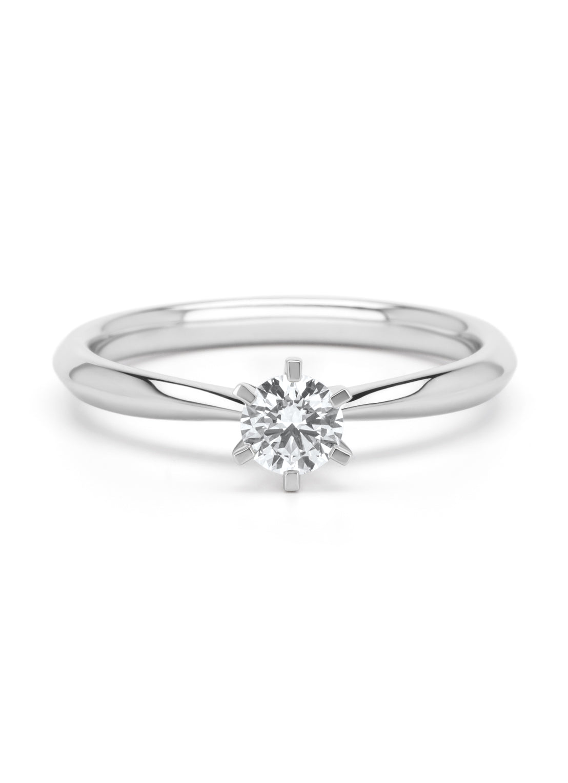 Witgouden ring, 0.30 ct diamant, Perfect Match