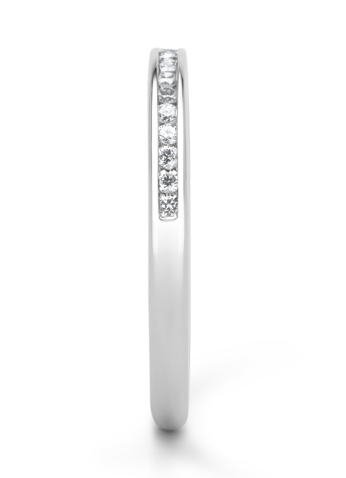 Witgouden ring, 0.19 ct diamant, Perfect Match