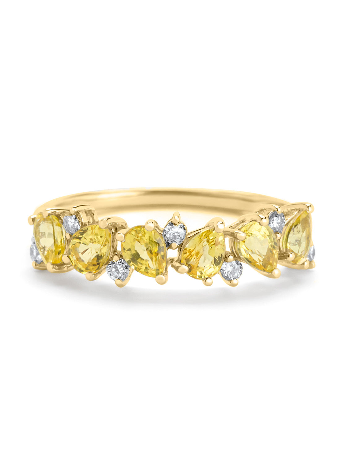Geelgouden ring, 1.19 ct gele saffier, Eden