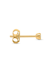 Yellow gold earring, 0.03 ct diamond, Joy