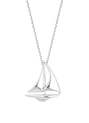 White gold pendant Sailboat, Dutch icons