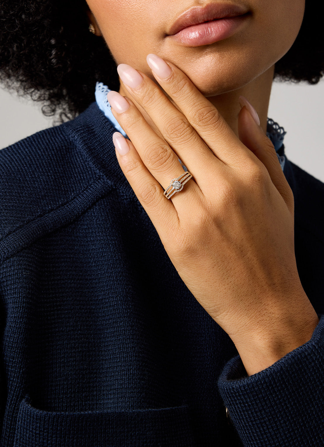 Geelgouden ring, 0.82 ct diamant, Hearts & Arrows