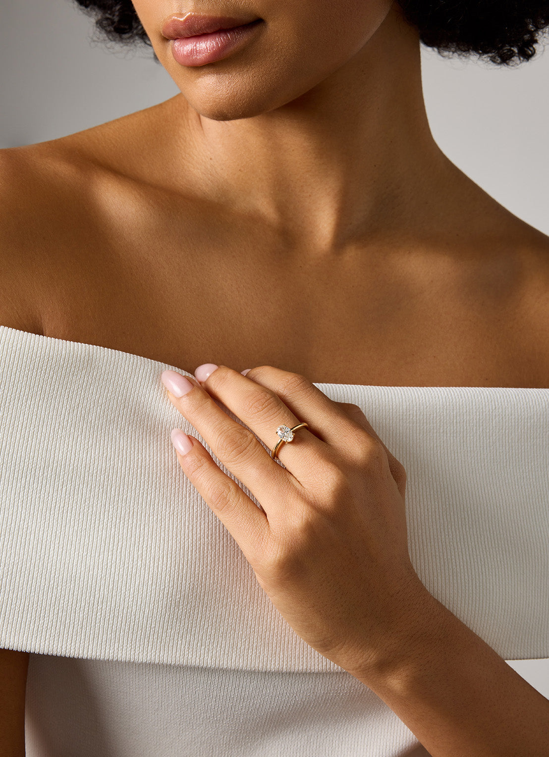 Geelgouden ring, 1.01 ct diamant, Solitair