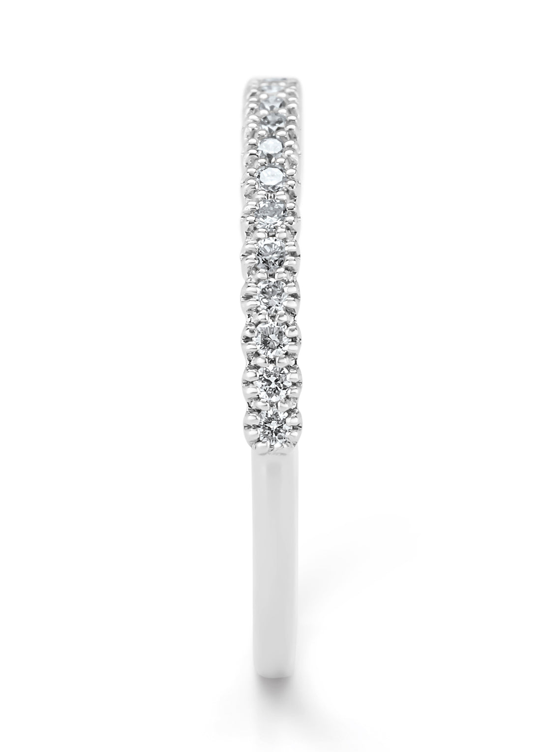 Witgouden ring, 0.14 ct diamant, Ensemble